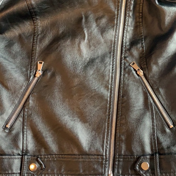 NWOT Faux Leather Jacket - Picture 4 of 4
